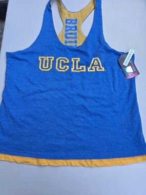 Colosseum Yellow Tank Top with Blue Trim